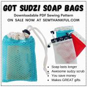 SPOTLIGHT SPECIAL ends at 11:59PM ET on 3/25/2023 - Digital Download - Got Sudz! PDF sewing pattern from Sew TracyLee Designs