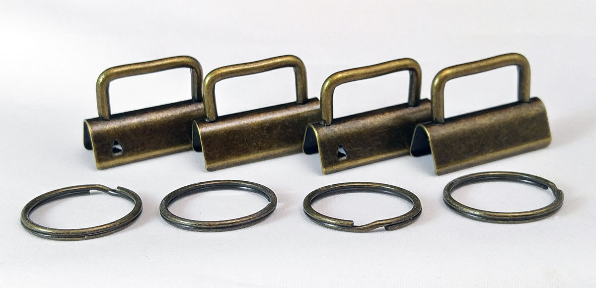 Key-Fob-Hardware-4-Pack-Antique-Brass-Sew-TracyLee-Desgins