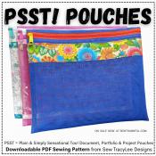 SPOTLIGHT SPECIAL offer expires at 11:59PM ET on Saturday 7/1/2023 - Digital Download - PSST! Pouches PDF sewing pattern from Sew TracyLee Designs