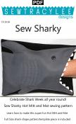 Print - Sew Sharky Hot Pad and Mitt sewing pattern from Sew TracyLee Designs