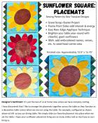 SPOTLIGHT SPECIAL - Digital Download - Sunflower Square: Placemats PDF sewing pattern from Sew TracyLee Designs 4