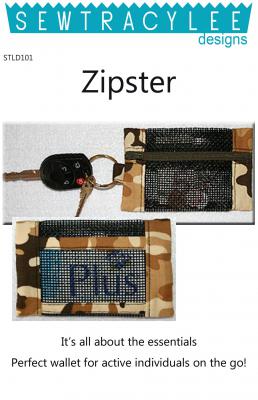 Print - Zipster Vinyl Mesh Wallet sewing pattern from Sew TracyLee Designs