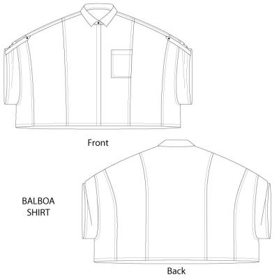 Balboa Shirt & Topper sewing pattern from The Sewing Workshop