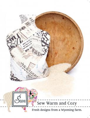 INVENTORY REDUCTION...Sew Warm and Cozy hot-water bottle shaped rice sock sewing pattern from Sewn Wyoming