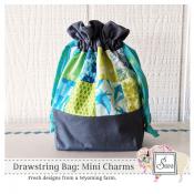 Drawstring Bag: Mini Charms sewing pattern from Sewn Wyoming