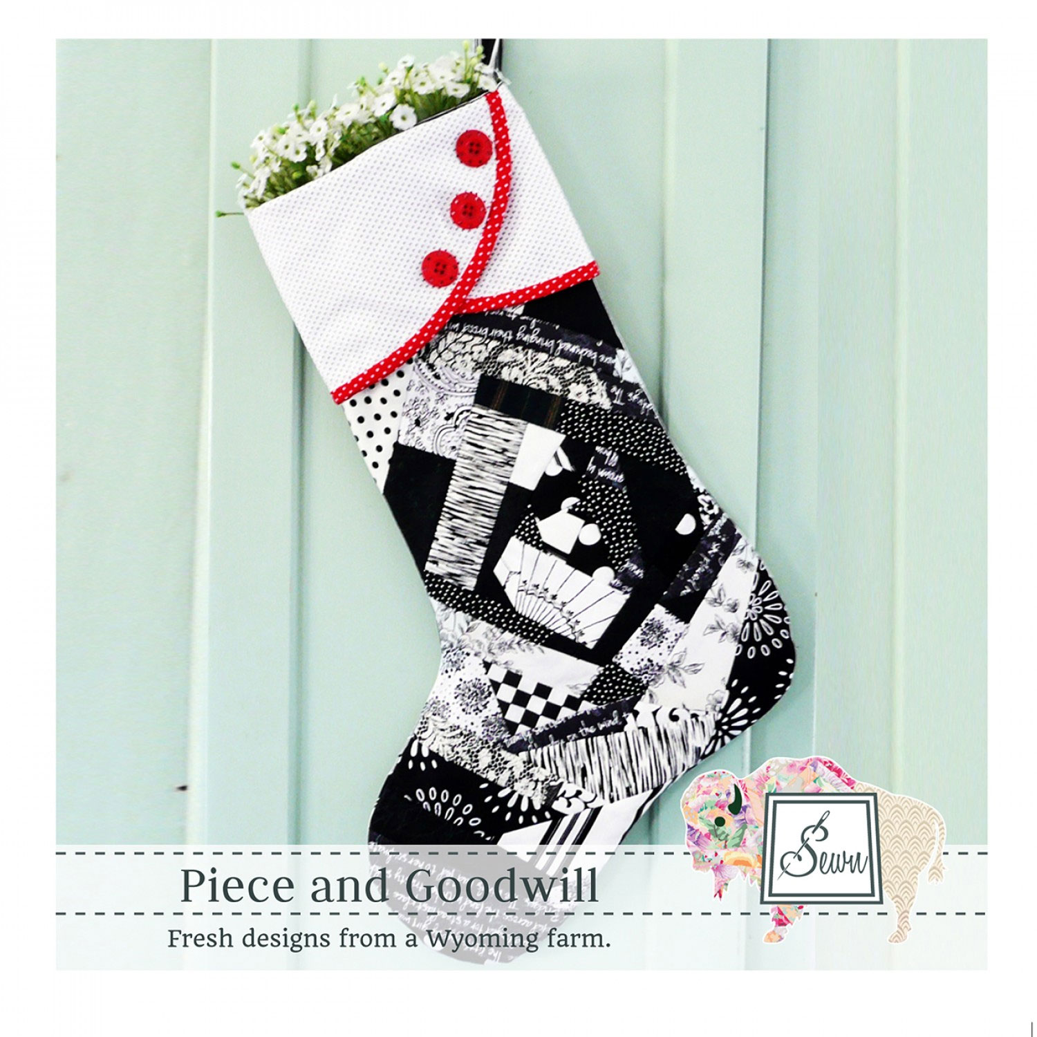 Piece-and-Goodwill-holiday-stocking-sewing-pattern-Sewn-Wyoming-front