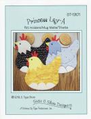 Princess Lay-A chicken pot holders/mug mats/trivets sewing pattern by Susie C. Shore Designs