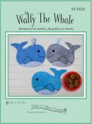 Wally The Whale Pot Holders, Mug Mats or Trivets sewing pattern by Susie C. Shore Designs