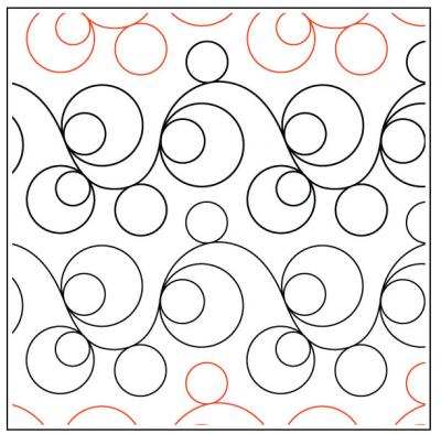 INVENTORY REDUCTION - Double Bubble #1 Petite Tear Away Quilting Design from Patricia Ritter
