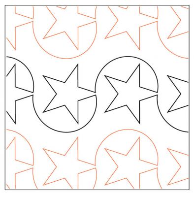 INVENTORY REDUCTION - Julie's Star Tear Away Quilting Design from Julie Mullin
