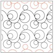 INVENTORY REDUCTION - Double Bubble #1 Petite Tear Away Quilting Design from Patricia Ritter 1