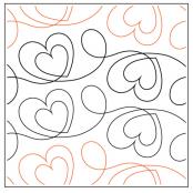 INVENTORY REDUCTION - Two of Hearts Tear Away Quilting Design from Melonie Caldwell