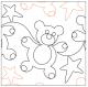 INVENTORY REDUCTION - Gummy Bears Tear Away Quilting Design from Patricia Ritter