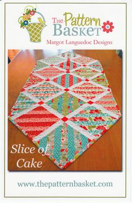 Slice of Cake table runner sewing pattern from The Pattern Basket