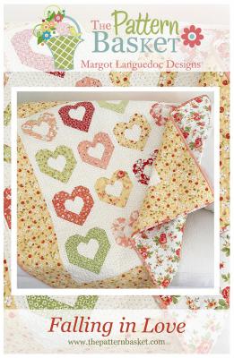 Falling In Love quilt sewing pattern from The Pattern Basket