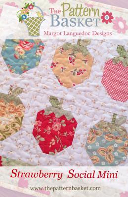 CLOSEOUT - Strawberry Social Mini quilt sewing pattern from The Pattern Basket
