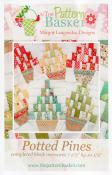 CLOSEOUT - Potted Pines quilt BLOCK sewing pattern from The Pattern Basket
