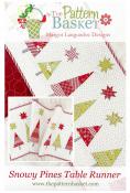 Snowy Pines Table Runner sewing pattern from The Pattern Basket
