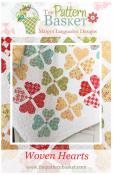 Woven Hearts quilt sewing pattern from The Pattern Basket