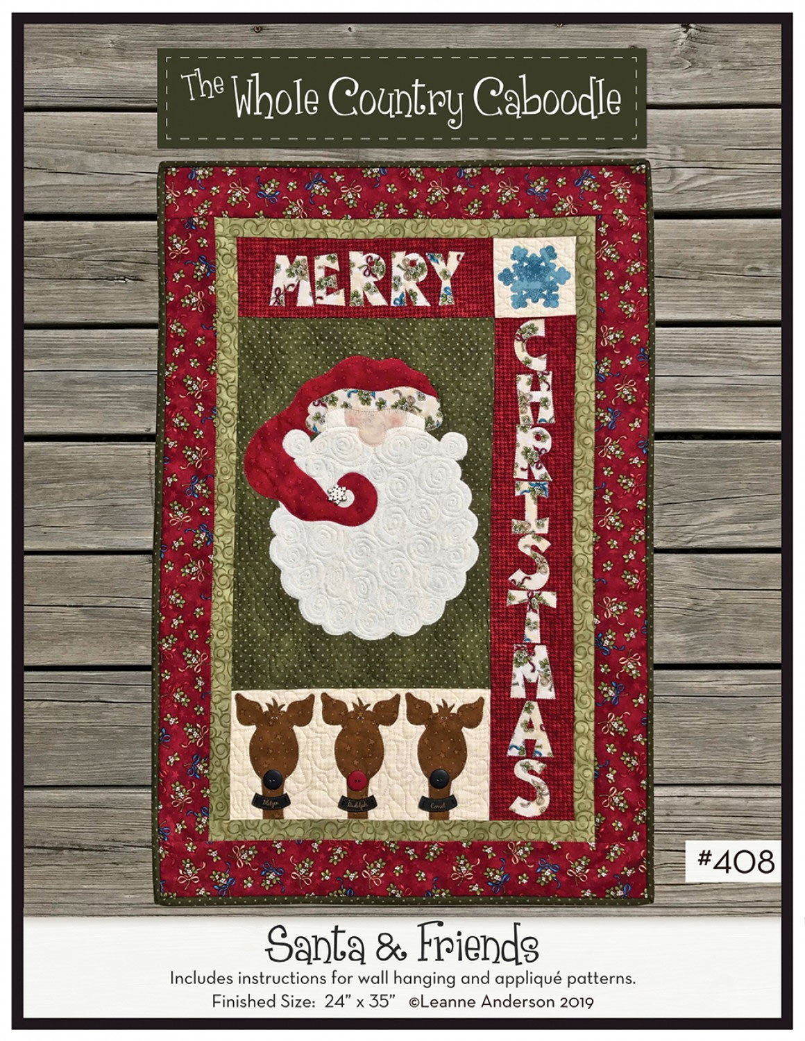 Santa-and-Friends-quilt-sewing-pattern-The-Whole-Country-Caboodle-front