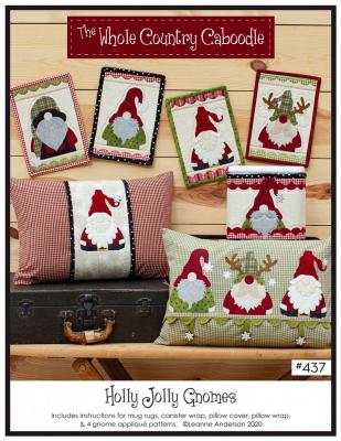 CYBER MONDAY (while supplies last) - Holly Jolly Gnomes sewing pattern from The Whole Country Caboodle