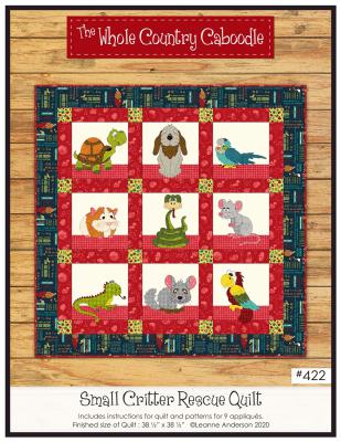Small Critter Rescue quilt sewing pattern from The Whole Country Caboodle