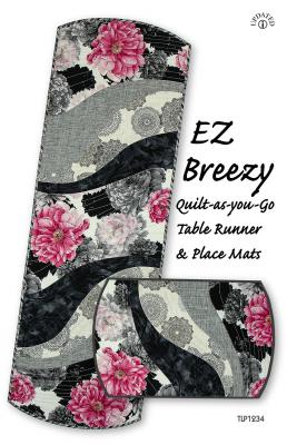 EZ Breezy Quilt-as-you-go Table Runner & Place Mats sewing pattern by Tiger Lily Press