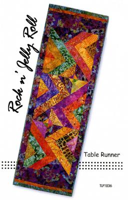 Rock N Jelly Roll Table Runner sewing pattern by Tiger Lily Press
