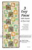 3 Easy Pieces Table Runner and Placemats sewing pattern by Tiger Lily Press