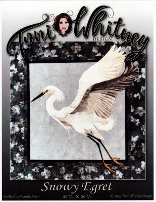Snowy Egret quilt sewing pattern from Toni Whitney Designs