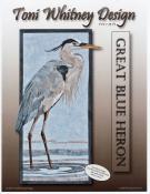 Great Blue Heron quilt sewing pattern from Toni Whitney Designs