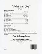 Pride & Joy quilt sewing pattern from Toni Whitney Designs 1