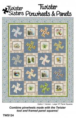CLOSEOUT - Twister Pinwheels and Panels quilt sewing pattern from Twister Sisters