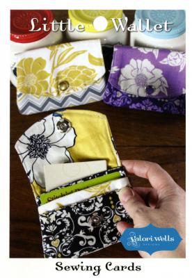 Little Wallet sewing pattern card from Valori Wells Designs