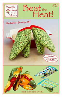 Beat the Heat! Oven Mitts sewing pattern from Vanilla House Designs