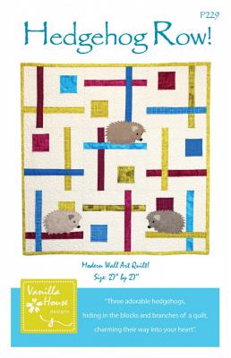 Hedgehog Row quilt sewing pattern from Vanilla House Designs