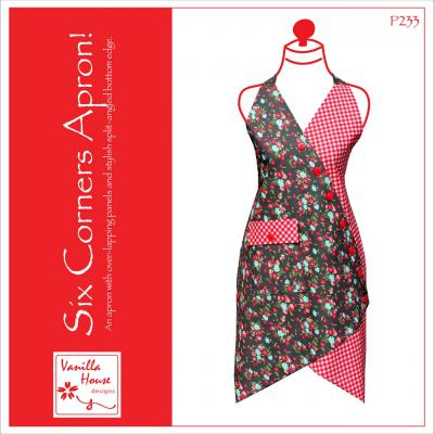 Six Corners Apron sewing pattern from Vanilla House Designs