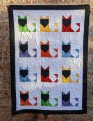Color Cat quilt sewing pattern card from Villa Rosa Designs 1