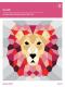 The Lion English Paper Piecing Project sewing pattern from Violet Craft