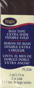 CLOSEOUT - Extra Wide Double Fold Bias Tape from Wrights - Seal Brown
