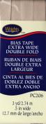Extra Wide Double Fold Bias Tape from Wrights - Khaki