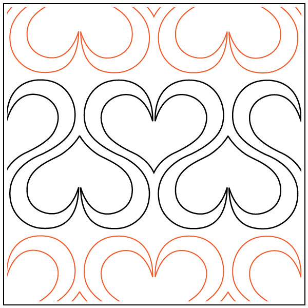 Andis-Ribbon-Heart-quilting-pantograph-pattern-Andi-Rudebusch