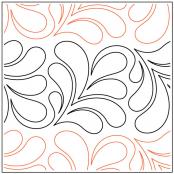 INVENTORY REDUCTION - First FeathersPAPER longarm quilting pantograph design by Andi Rudebusch