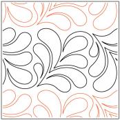 INVENTORY REDUCTION - First Feathers PAPER longarm quilting pantograph design by Andi Rudebusch