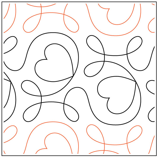 Ginger-Heart-quilting-pantograph-pattern-Apricot-Moon-Designs