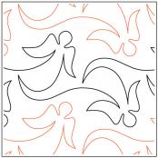 INVENTORY REDUCTION - Angel Wings PAPER longarm quilting pantograph design from Apricot Moon Designs