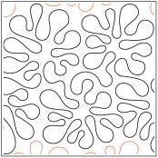 Apricot Moon's Splat quilting pantograph pattern from Apricot Moon Designs