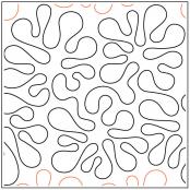 Apricot Moon's Splat PAPER longarm quilting pantograph design by Apricot Moon Designs