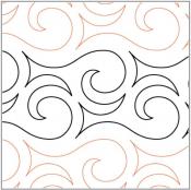 INVENTORY REDUCTION - Breath of the Gods PAPER longarm quilting pantograph design by Apricot Moon Designs