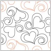 INVENTORY REDUCTION - Heart Fancy pantograph pattern from Apricot Moon Designs